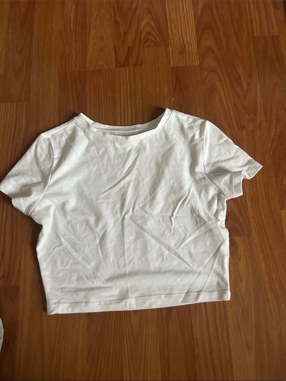 wild fable White Short Sleeve Crop Top